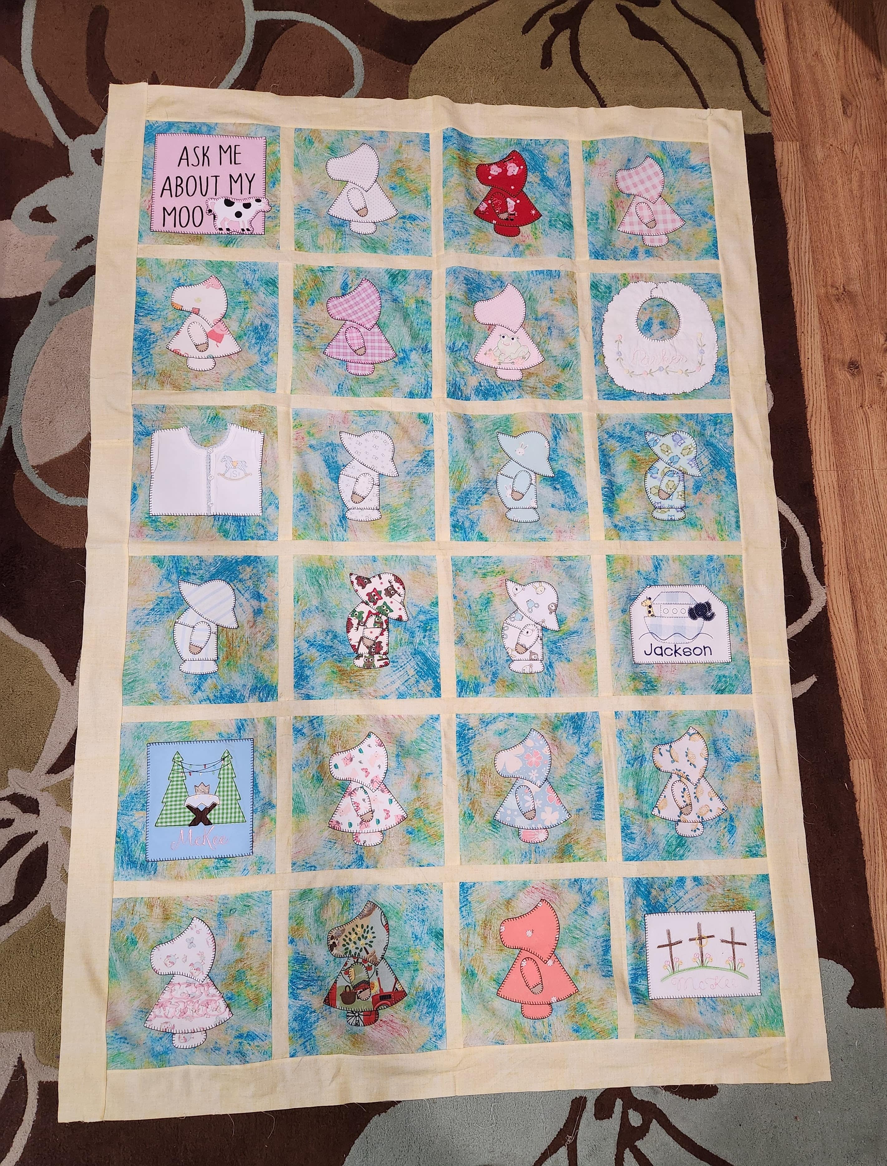 Sunbonnet Sue and Overall Sam Quilt